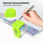 FOSHIO Green Edge Wrap Tool, 2-Pack Cutting Guide