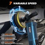 GEVEELIFE 1600W Rotary Buffer Polisher with Variable Speed