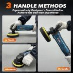 GEVEELIFE 1600W Rotary Buffer Polisher with Variable Speed