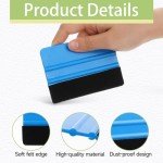 Vinyl Wrap Squeegee Set with Felt Replacement Pads