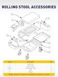 SMART JERRY - Rolling Mechanic Stool with Wheels