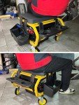 SMART JERRY - Rolling Mechanic Stool with Wheels