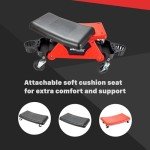 Maxshine Mobile Rolling Creeper Seat for Detailers