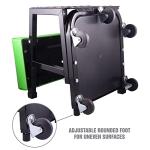 Adjustable Rolling Mechanic Stool with Vinyl Seat