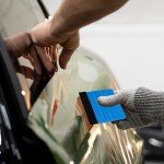 Blue Felt Squeegee - 2 Pack for Vinyl Wraps