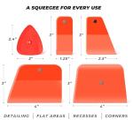 VViViD Wet-Apply PPF Squeegee Set, 5 Pieces