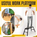 Heavy-Duty Folding Work Platform Stool - 330 lbs