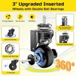 FreekyFit Adjustable Swivel Shop Stool with Tool Tray