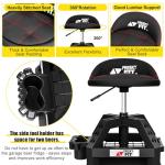 FreekyFit Adjustable Swivel Shop Stool with Tool Tray