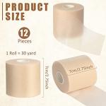12 Rolls Non-Adhesive Foam Pre-Wrap Tape