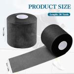 30 Yards Black Non-Adhesive Foam Athletic Tape