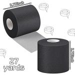 12 Pcs Foam Prewrap Athletic Tape - Black