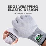Grey Vinyl Wrap Gloves - Anti-Static & Lightweight