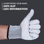 Grey Vinyl Wrap Gloves - Anti-Static & Lightweight