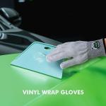 Grey Vinyl Wrap Gloves - Anti-Static & Lightweight