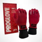 Red Vinyl Wrap Gloves - Medium Size Pair