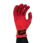 Red Vinyl Wrap Gloves - Medium Size Pair
