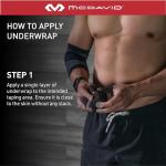 McDavid Foam UnderWrap - Lightweight Sports Tape, Black