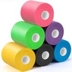 6 Pack Multi-Color Pre-Wrap Athletic Tape
