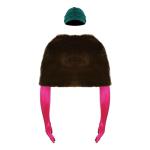 Christmas Vacation Clark Griswold Attic Costume Headwear Faux Fur Wrap Pink Gloves Full Outfit for Halloween Party One Size