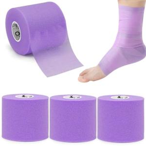 OK TAPE Pre Wrap Tape - Purple, 4 Rolls