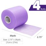 OK TAPE Pre Wrap Tape - Purple, 4 Rolls