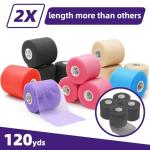 OK TAPE Pre Wrap Tape - Purple, 4 Rolls