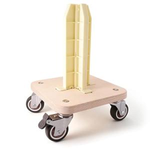Portable Vinyl Rolls Rack with Lockable Wheels