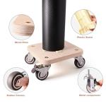 Portable Vinyl Rolls Rack with Lockable Wheels