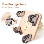 Portable Vinyl Rolls Rack with Lockable Wheels