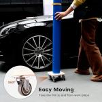 Portable Vinyl Rolls Rack with Lockable Wheels