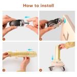 Portable Vinyl Rolls Rack with Lockable Wheels