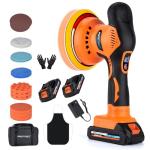 Cordless Car Buffer Polisher with Attachments & Speed