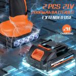 Cordless Car Buffer Polisher with Attachments & Speed