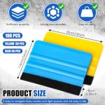 100 Pcs Vinyl Wrap Squeegee Tool Set