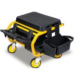 SMART JERRY - Rolling Mechanic Stool with Wheels