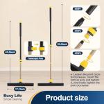 Yocada Adjustable Heavy-Duty Floor Squeegee Cleaner