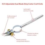 Excel Blades Dual Strip Cutter with Adjustable Width