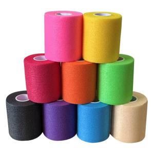 Clooflar 9 Pack Multi-Color Prewrap Athletic Tape
