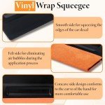 4-Pack Vinyl Felt Squeegee with Magnet Edge
