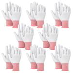 Copkim 8 Pairs Grey Anti-static Vinyl Wrap Gloves