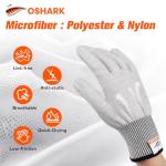 Grey Vinyl Wrap Gloves - Anti-Static 1 Pair