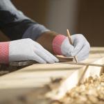 Copkim 8 Pairs Grey Anti-static Vinyl Wrap Gloves