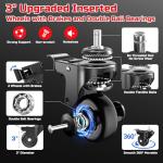 FreekyFit Adjustable Swivel Shop Stool with Tool Tray