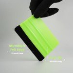 CarSleek Auto Vinyl Wrap Kit, Felt Edge Squeegee Set, Micro Edge Trimming Stick, Safe Zippy Cutter, Vehicle Solar Film, Window Tint Tool, Wallpaper Sign Sticker, Car Decal DIY, Scratch Free, Green