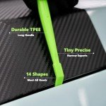 CarSleek Auto Vinyl Wrap Kit, Felt Edge Squeegee Set, Micro Edge Trimming Stick, Safe Zippy Cutter, Vehicle Solar Film, Window Tint Tool, Wallpaper Sign Sticker, Car Decal DIY, Scratch Free, Green