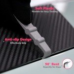 CarSleek Vehicle Vinyl Wrap Kit, Window Film Tint, Wallpaper Long Felt Edge Squeegee, Carbon Fiber Gloves, Auto Edge Trimmer Bulk, DIY Knife, Car Solar Film Installation Tool, Pink&Grey, 13 in 1