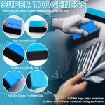 10PCS Window Tint Tools Kit, Premium Vinyl Wrap Kit, Easy to Apply Glass & Window Film Application Kit, Vehicle Vinyl Wrap Tools - 2PCS Felt Squeegee & Micro Squeegee & Craft Knife &Edge Trimmer