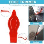 10PCS Window Tint Tools Kit, Premium Vinyl Wrap Kit, Easy to Apply Glass & Window Film Application Kit, Vehicle Vinyl Wrap Tools - 2PCS Felt Squeegee & Micro Squeegee & Craft Knife &Edge Trimmer