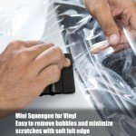 Shimeyao 24 Pcs Squeegee for Vinyl Decal 4 Inch Black Felt Edge Vinyl Squeegee Plastic Scraper Vinyl Wrap Tools Window Tint Remover Car Automotive Sticker Applicator (Black)